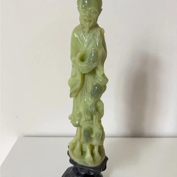 Vintage Green Figurine Sculpture - Picture 7 of 7